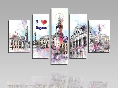 I love Sopron vászonkép 1680 - S