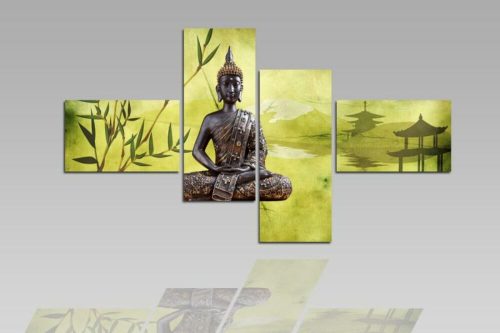 Digital Art vászonkép | 1202Q Buddha Verde S