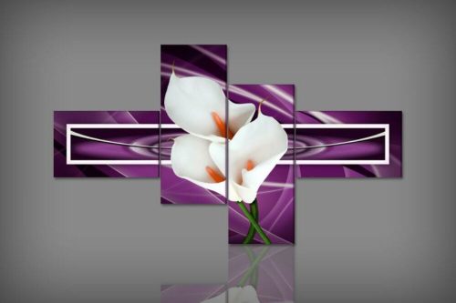 Digital Art vászonkép | 1259Q Viola Calla S
