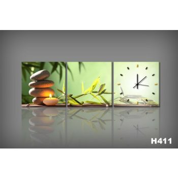 Vászonkép Faliórával Lume Di Candela H411