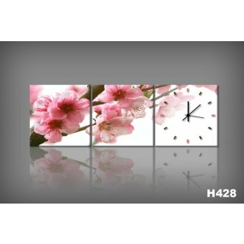 Vászonkép Faliórával Ciliegio H428