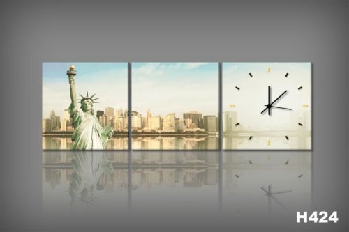 Vászonkép Faliórával New York Soleggiato H424