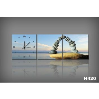 Vászonkép Faliórával Passerella H420