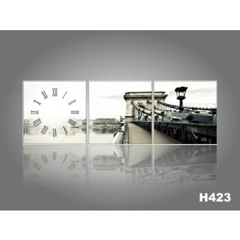 Vászonkép Faliórával Ponte delle Catene H423