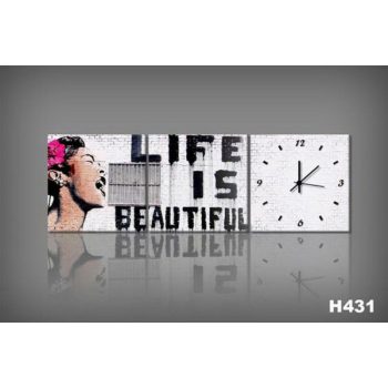 Vászonkép Faliórával H431