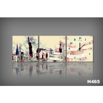 Vászonkép Faliórával H465 New York
