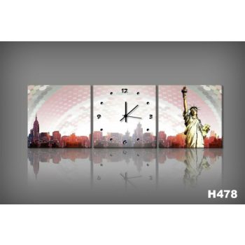Vászonkép Faliórával H478 Fumetti New York