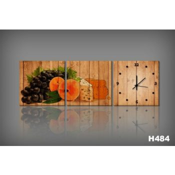 Vászonkép Faliórával H484 Formaggi
