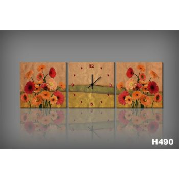 Vászonkép Faliórával H490 Fiore Alluvione