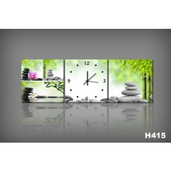 Vászonkép Faliórával germoglio di bambú H415