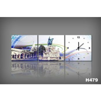 Vászonkép Faliórával H479 fumetti pescatori