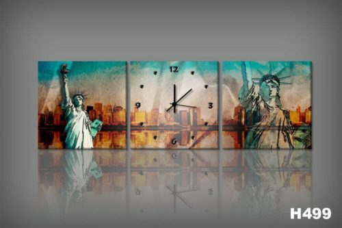 Vászonkép Faliórával H499 NY occhio di artista