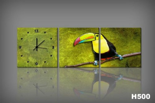 Vászonkép Faliórával H500 ambiente Toucan