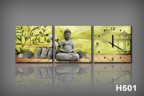 Vászonkép Faliórával H501 dipinti e Buddha