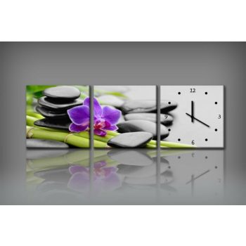 Vászonkép Faliórával H502 fiore della pace