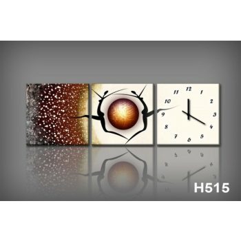 Vászonkép Faliórával H515 l inverno sta arrivando