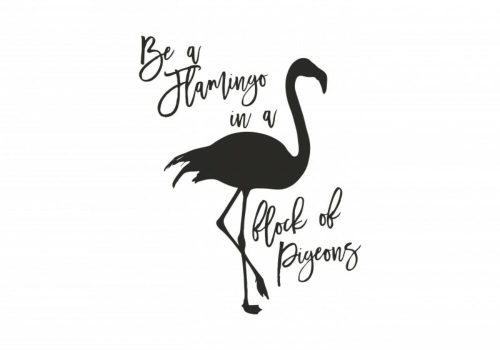 ByHome J39_Flamingo faltetoválás