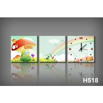 Vászonkép Faliórával h518