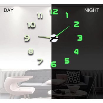 Óriási, öntapadós Falióra 70 cm - világítós-