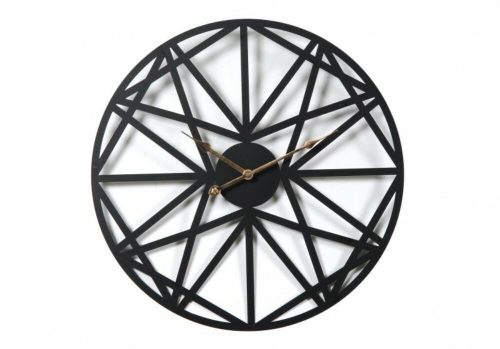 Luxus Fekete geometrikus falióra - 50 cm - 