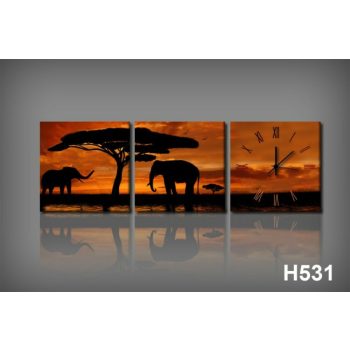 Vászonkép Faliórával h531