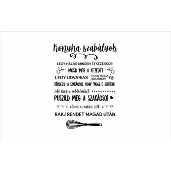 ByHome Felirat J67 Konyha faltetoválás