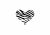 ByHome Felirat J82 Zebra Heart