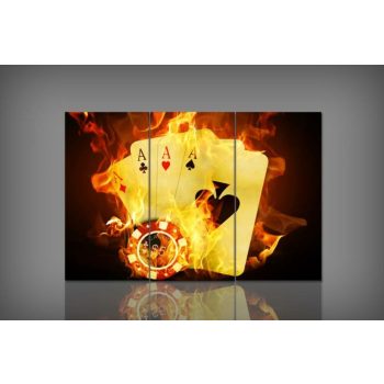Digital Art vászonkép | 040-S Poker THREE