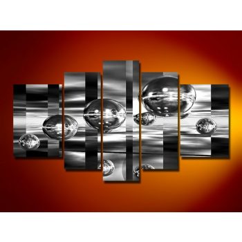 Digital Art vászonkép | 1083 Black Bubble