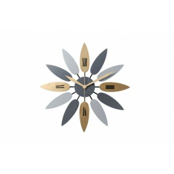 Északi luxus fa falióra - levél formájú-