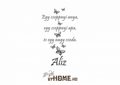 ByHome Felirat 12 faltetoválás