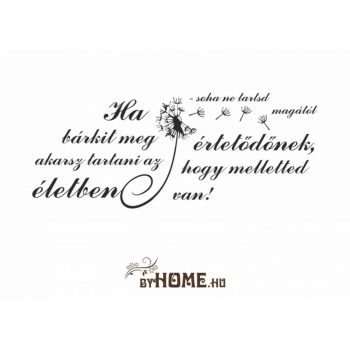 ByHome Felirat 17 faltetoválás
