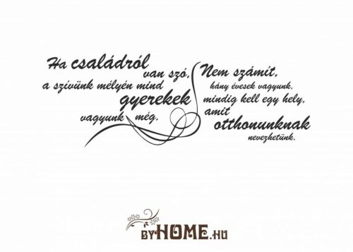 ByHome Felirat 18 faltetoválás