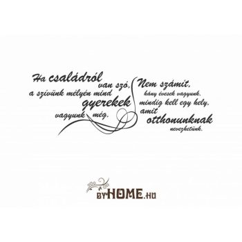 ByHome Felirat 18 faltetoválás