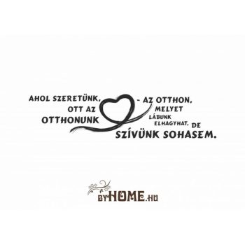ByHome Felirat 19 faltetoválás