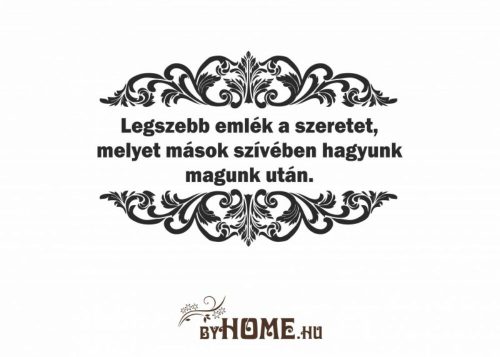 ByHome Felirat 20 faltetoválás