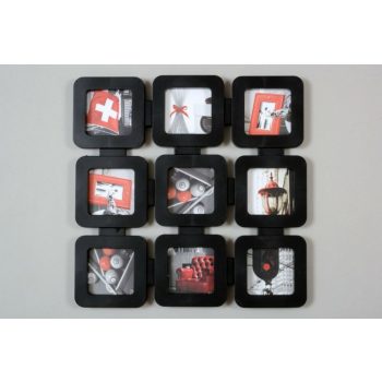 3x3 fali képkeret - fekete - 3x3 fali képkeret - fekete -
