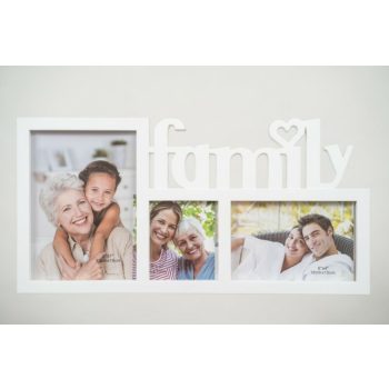 3 részes családi képkeret - fehér - 