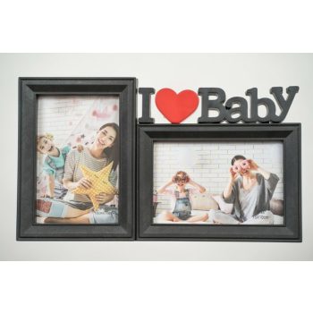 I love baby képkeret - fekete -