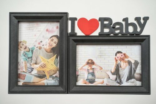 I love baby képkeret - fekete -